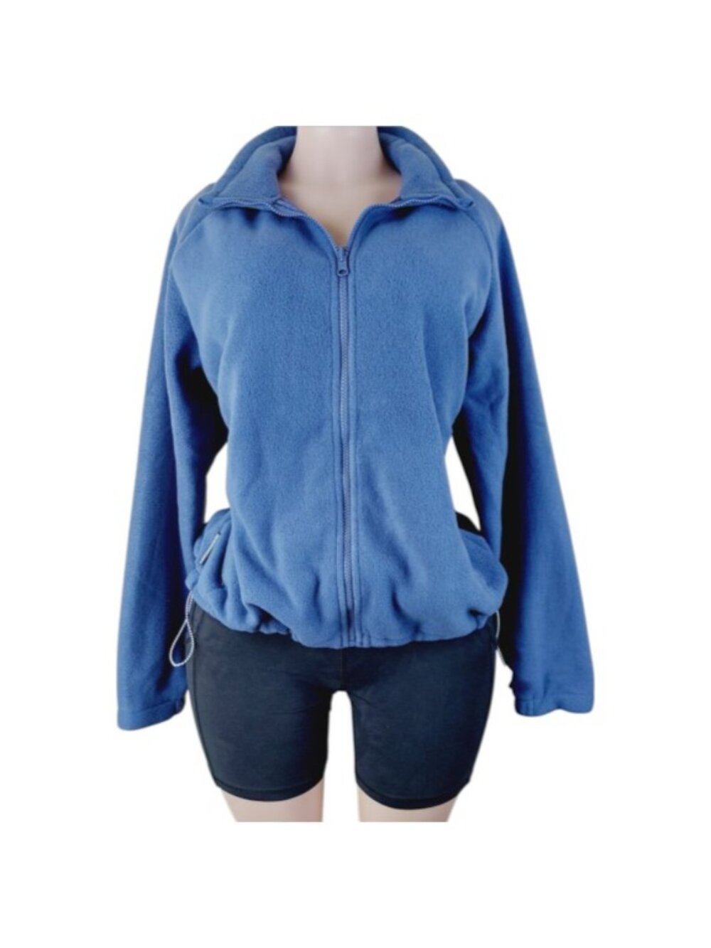 Columbia Women's Blue Interchange Relax Full-Zip Fleece Jacket Size XL